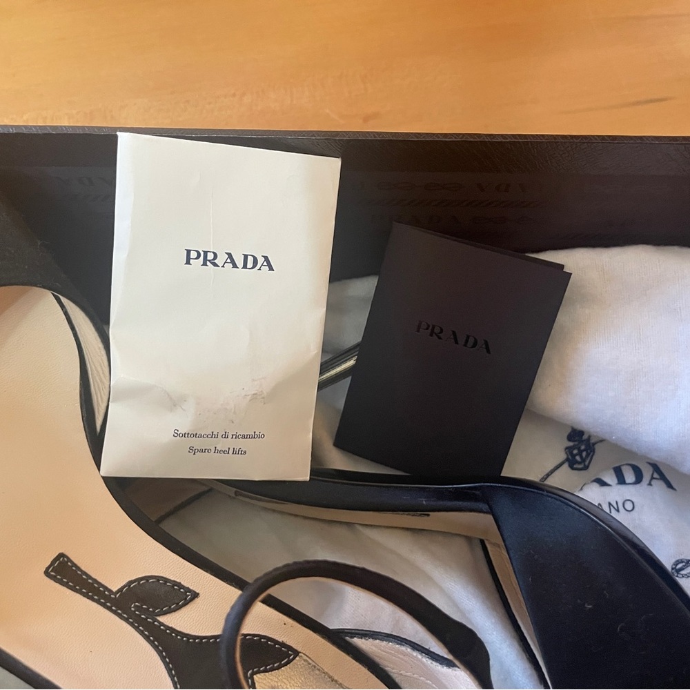 Prada Black Open-Toe Heels - Picture 14 of 14